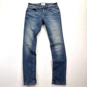 BKE Stella Skinny Jeans Womens 26 blue stretch Denim Buckle Y2K Low Rise